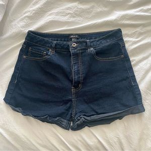 F21 Dark Denim Shorts